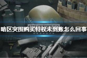 《暗区突围》购买特权未到账怎么回事 购买特权未到账怎么办