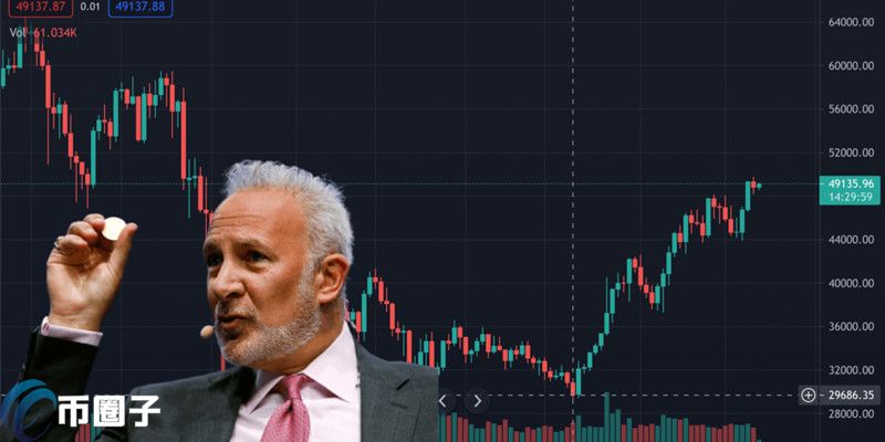 BTC单月大涨68%上49750美元！Peter Schiff：现在不卖的是白痴